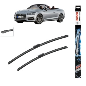Set stergatoare auto AUDI A5 Convertible (F57, F5E) din 2016-2020, Bosch Aerotwin, din cauciuc siliconat rezistent