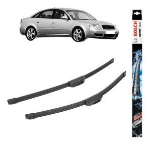 Set stergatoare auto AUDI A6 C5 (4B2, 4B4) din 1997-2005, Bosch Aerotwin Retrofit, din cauciuc siliconat rezistent