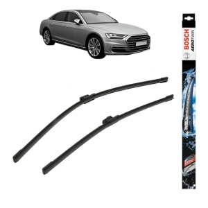 Set stergatoare auto AUDI A8 D5 (4N2, 4N8, 4NC, 4NL) din 2017-2021, Bosch Aerotwin, din cauciuc siliconat rezistent