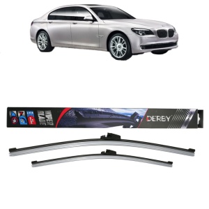 Set stergatoare auto BMW 7 (F01, F02, F03, F04) din 2008-2015, Derby, din cauciuc siliconat rezistent