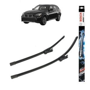 Set stergatoare auto BMW X1 (E84) din 2009-2015, Bosch Aerotwin, din cauciuc siliconat rezistent