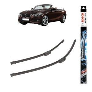 Set stergatoare auto BMW X4 (F26) din 2014-2018, Bosch Aerotwin, din cauciuc siliconat rezistent