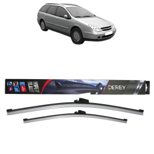 Set stergatoare auto CITROEN C5 I Break (DE_) din 2001-2004, Derby, din cauciuc siliconat rezistent - Img 1