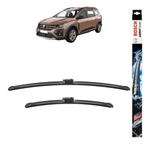 Set stergatoare auto DACIA JOGGER (RK_) din 2021-2023, Bosch Aerotwin, din cauciuc siliconat rezistent