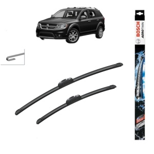 Set stergatoare auto DODGE JOURNEY din 2008-2015, Bosch Aerotwin Retrofit, din cauciuc siliconat rezistent