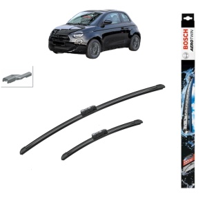 Set stergatoare auto FIAT 500e (332_) din 2020-2022, Bosch Aerotwin, din cauciuc siliconat rezistent