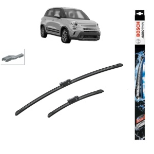 Set stergatoare auto FIAT 500L (351_, 352_) din 2012-2018, Bosch Aerotwin, din cauciuc siliconat rezistent