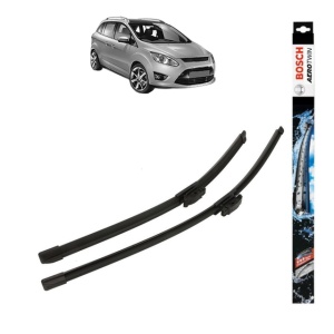 Set stergatoare auto FORD C-MAX II (DXA/CB7, DXA/CEU) din 2010-2019, Bosch Aerotwin, din cauciuc siliconat rezistent - Img 1