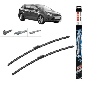 Set stergatoare auto FORD FOCUS III Turnier din 2010-2020, Bosch Aerotwin Multi, din cauciuc siliconat rezistent