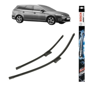 Set stergatoare auto FORD MONDEO IV Van din 2007-2014, Bosch Aerotwin, din cauciuc siliconat rezistent - Img 1