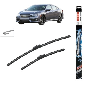 Set stergatoare auto HONDA CIVIC X Hatchback (FC_, FK_) din 2017-2022, Bosch Aerotwin Retrofit, din cauciuc siliconat rezistent
