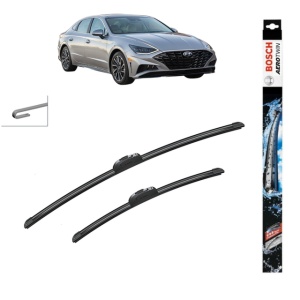 Set stergatoare auto HYUNDAI SONATA VIII (DN8) din 2020, Bosch Aerotwin Retrofit, din cauciuc siliconat rezistent - Img 1