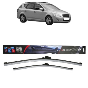 Set stergatoare auto KIA CEE'D SW (ED) din 2007-2012, Derby, din cauciuc siliconat rezistent