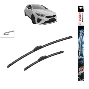Set stergatoare auto KIA PROCEED (CD) din 2018-2024, Bosch Aerotwin Retrofit, din cauciuc siliconat rezistent