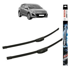 Set stergatoare auto MAZDA 3 (BL) din 2008-2014, Bosch Aerotwin Retrofit, din cauciuc siliconat rezistent