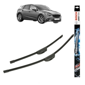 Set stergatoare auto MAZDA 3 (BM, BN) din 2013-2019, Bosch Aerotwin, din cauciuc siliconat rezistent