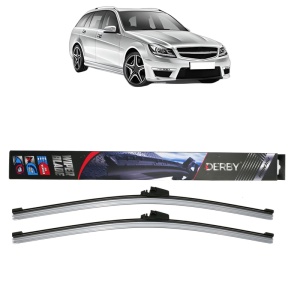 Set stergatoare auto MERCEDES-BENZ C-CLASS T-Model (S204) din 2007-2014, Derby, din cauciuc siliconat rezistent - Img 1