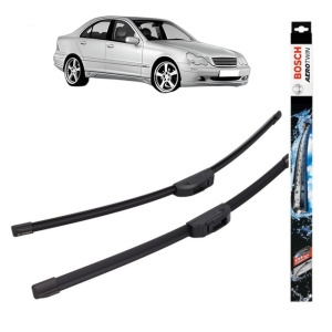 Set stergatoare auto MERCEDES-BENZ C-CLASS (W203) din 2000-2007, Bosch Aerotwin Retrofit, din cauciuc siliconat rezistent