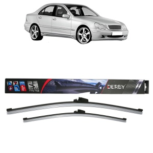 Set stergatoare auto MERCEDES-BENZ C-CLASS (W203) din 2000-2007, Derby, din cauciuc siliconat rezistent