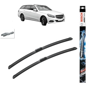 Set stergatoare auto MERCEDES-BENZ E-CLASS T-Model (S212) din 2009-2016, Bosch Aerotwin, din cauciuc siliconat rezistent