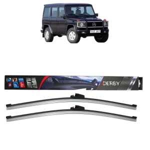 Set stergatoare auto MERCEDES-BENZ G-CLASS (W463) din 2015-2022, Derby, din cauciuc siliconat rezistent - Img 1