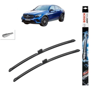 Set stergatoare auto MERCEDES-BENZ GLC Coupe (C253) din 2016-2023, Bosch Aerotwin, din cauciuc siliconat rezistent