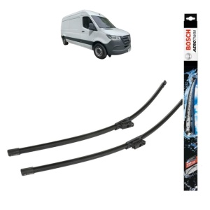 Set stergatoare auto MERCEDES-BENZ SPRINTER 3-t Van (B910) din 2018-2025, Bosch Aerotwin, din cauciuc siliconat rezistent - Img 1