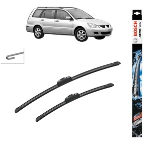 Set stergatoare auto MITSUBISHI LANCER VII Estate (CS_W, CT_W) din 2003-2008, Bosch Aerotwin Retrofit, din cauciuc siliconat rezistent