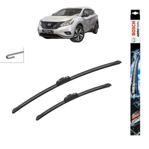 Set stergatoare auto NISSAN MURANO III (Z52_) din 2014-2016, Bosch Aerotwin Retrofit, din cauciuc siliconat rezistent