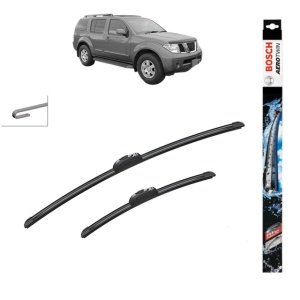 Set stergatoare auto NISSAN PATHFINDER IV (R52) din 2013, Bosch Aerotwin Retrofit, din cauciuc siliconat rezistent