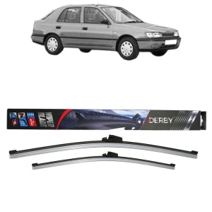 Set stergatoare auto NISSAN SUNNY III Liftback (N14) din 1990-1995, Derby, din cauciuc siliconat rezistent