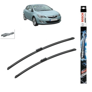 Set stergatoare auto OPEL ASTRA J (P10) din 2009-2015, Bosch Aerotwin, din cauciuc siliconat rezistent
