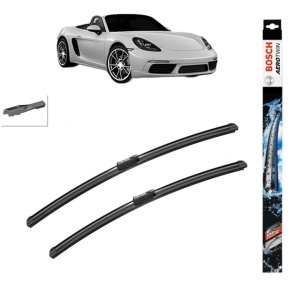 Set stergatoare auto PORSCHE 718 BOXSTER Spyder (982) din 2019, Bosch Aerotwin, din cauciuc siliconat rezistent