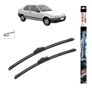 Set stergatoare auto RENAULT 19 I (B/C53_) din 1988-1993, Bosch Aerotwin Retrofit, din cauciuc siliconat rezistent