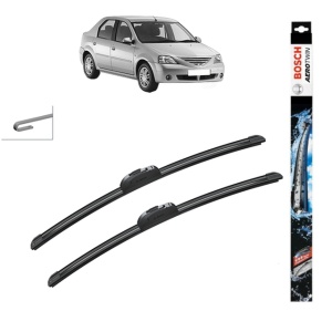 Set stergatoare auto RENAULT LOGAN I (LS_) din 2004-2015, Bosch Aerotwin Retrofit, din cauciuc siliconat rezistent