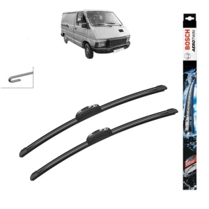 Set stergatoare auto RENAULT TRAFIC Van (T_, P_, V_) din 1980-2001, Bosch Aerotwin Retrofit, din cauciuc siliconat rezistent