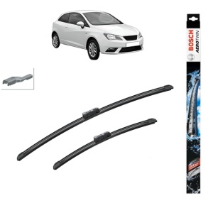 Set stergatoare auto SEAT IBIZA IV SC (6J1, 6P5) din 2008-2016, Bosch Aerotwin, din cauciuc siliconat rezistent