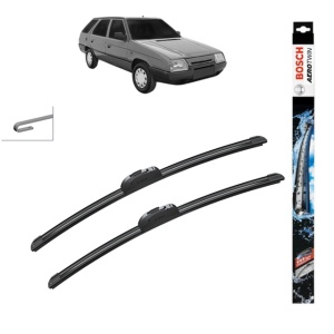 Set stergatoare auto SKODA FAVORIT Estate Van (785) din 1989-1995, Bosch Aerotwin Retrofit, din cauciuc siliconat rezistent