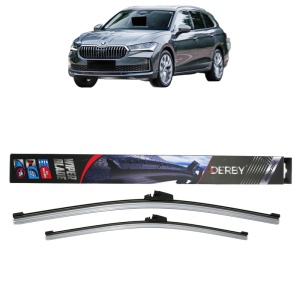 Set stergatoare auto SKODA SUPERB IV Estate (NZ5) din 2023-2024, Derby, din cauciuc siliconat rezistent