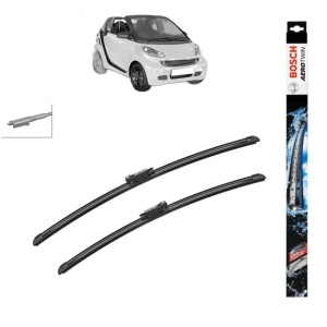 Set stergatoare auto SMART FORTWO Cabrio (451) din 2007-2013, Bosch Aerotwin, din cauciuc siliconat rezistent