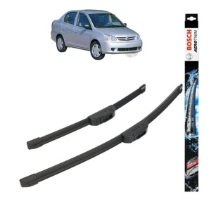 Set stergatoare auto TOYOTA ECHO Saloon (_P1_) din 2003-2005, Bosch Aerotwin Retrofit, din cauciuc siliconat rezistent