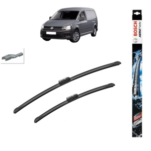 Set stergatoare auto VOLKSWAGEN CADDY IV MPV (SAB, SAJ) din 2015-2020, Bosch Aerotwin, din cauciuc siliconat rezistent