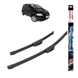 Set stergatoare auto VOLKSWAGEN FOX Van (5Z1) din 2010-2011, Bosch Aerotwin Retrofit, din cauciuc siliconat rezistent - Img 1