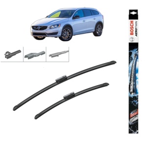 Set stergatoare auto VOLVO V60 I Cross Country (157) din 2015-2018, Bosch Aerotwin Multi, din cauciuc siliconat rezistent