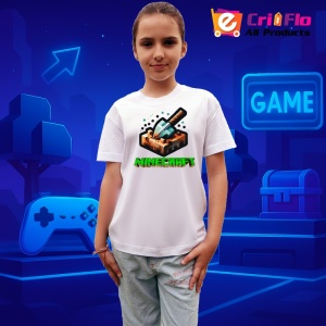 Tricou Minecraft Arc De Lemn Tricou Alb Copii | Dama | Barbat - Img 105