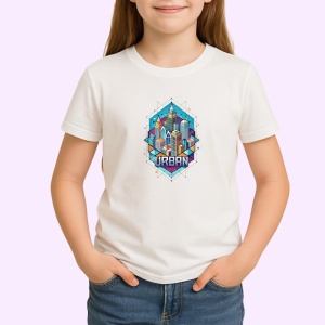 Tricou Oras Urban Design Poligonal, Copii | Dama | Barbat - Img 3