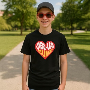 Tricou VibeNegru,uri bune Negru, Copii | Dama | Barbat - Img 8