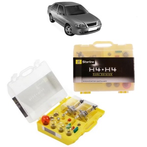 Kit trusa Set becuri H4 compatibila cu CHERY COWIN din 2006-2010, bec far, semnalizare , pozitie, iluminare numar, frana, plafoniera, stop frana