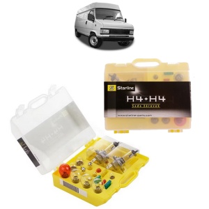 Kit trusa Set becuri H4 compatibila cu FIAT DUCATO Van (290_) din 1989-1994, bec far, semnalizare , pozitie, iluminare numar, frana, plafoniera, stop frana