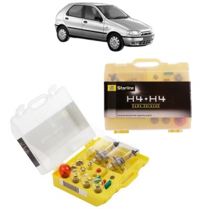 Kit trusa Set becuri H4 compatibila cu FIAT PALIO (178_, 171_, 371_) din 1996-2003, bec far, semnalizare , pozitie, iluminare numar, frana, plafoniera, stop frana
